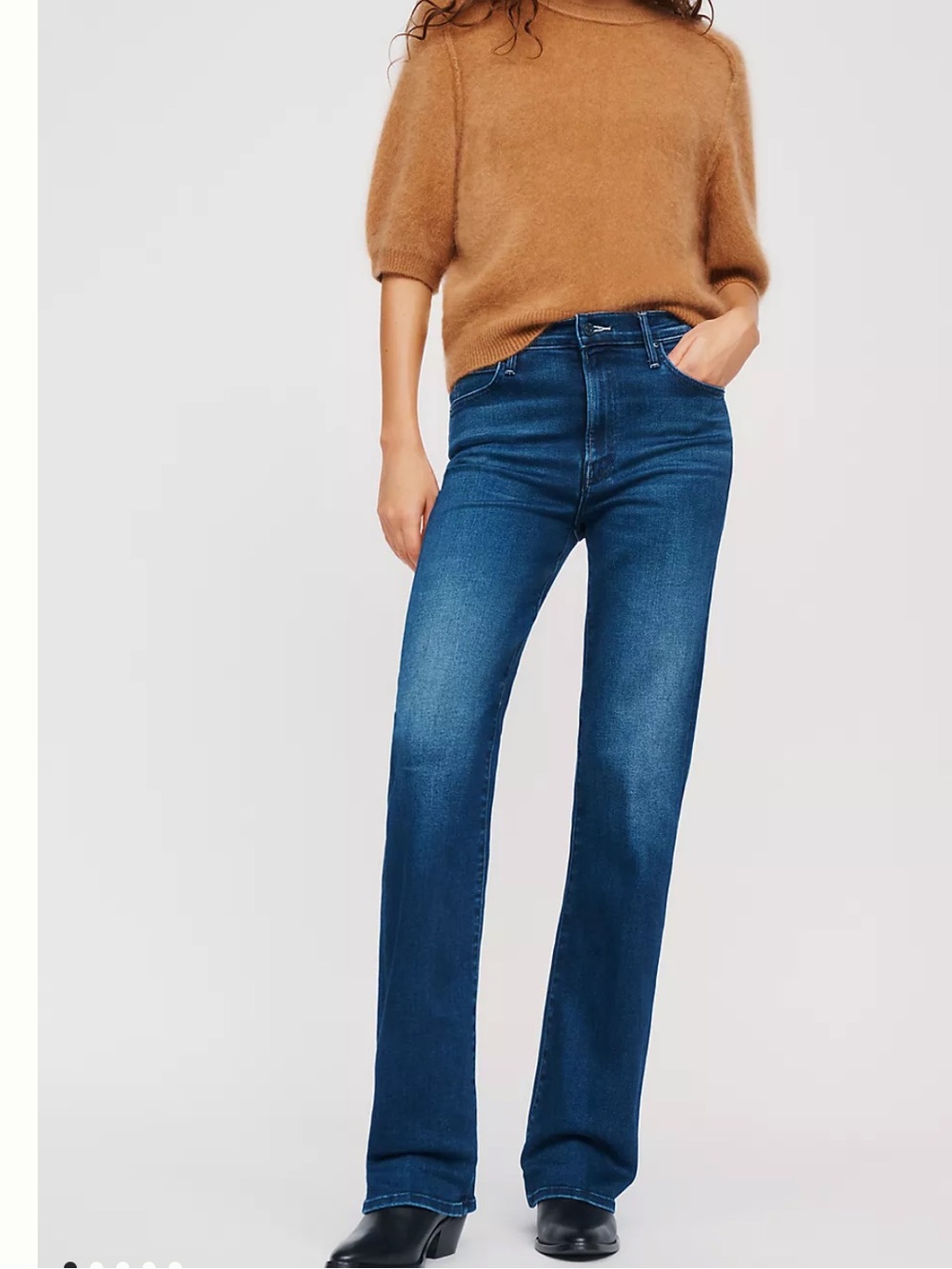 MOTHER Straight-Leg Jeans in “I put a spell on you” Wash